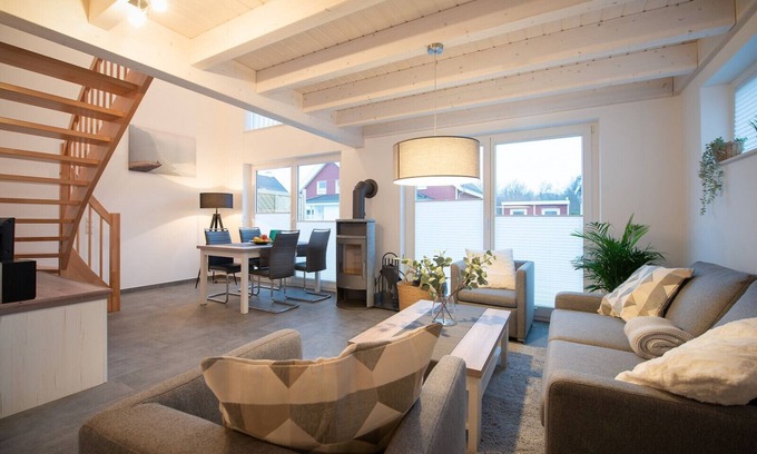 Nordhorn House | Vacation home in Seepark Nordhorn with sauna and fireplace