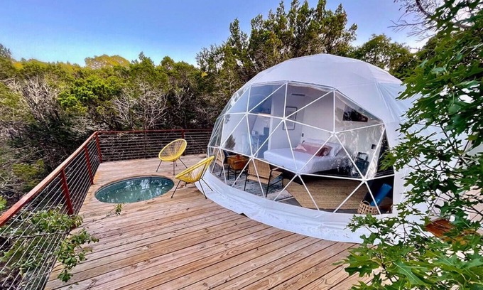 Oatmeal Apartment | Vagary: Luxury Glamping in Treetop Dome + Dip Pool