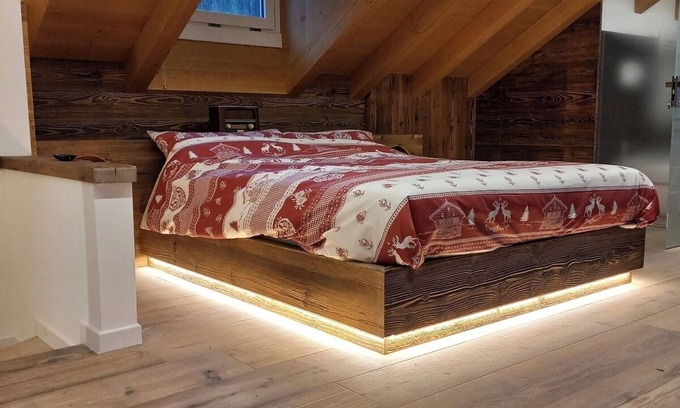 San Vito di Cadore Apartment | Vale and Schena attic room with hot tub