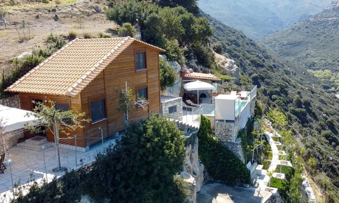Giannoudion House | Vara House on the rock, watch video? On YouTube under" Vara house on the rock " Villa with pool sea view, Wan, TV, air conditioning