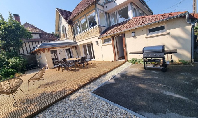 Merville-Franceville-Plage Villa | Villa Marlilou-3mn walk from the sea