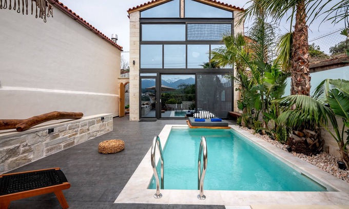 Apokoronas Villa | Villa Armenus, pool, jacuzzi, Mountain View, Garden, BBQ.
