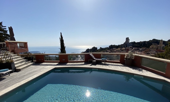 La Turbie Villa | Villa Augusta / Luxury Villa Augusta above Monaco with panoramic view