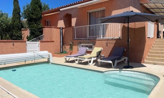 Banyuls-dels-Aspres Villa | Villa Avec Piscine,barbecue,terrasse,proche de la Mer. Idéal Pour les Familles