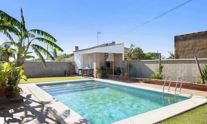 Conil de la Frontera Villa | Villa con piscina privada, terraza y Wi-Fi