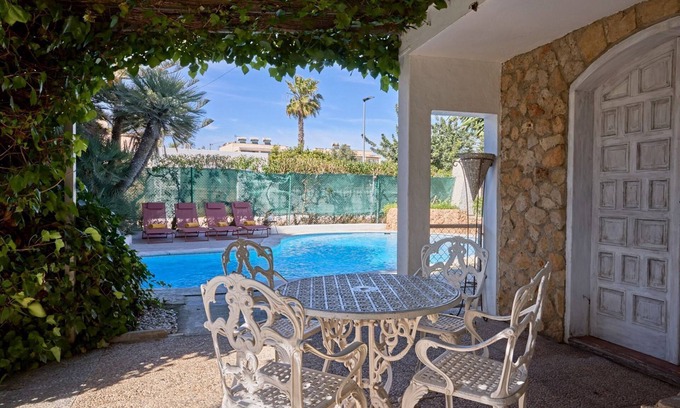 Ibiza Town House | -villa Playa den Bossa 8 Br-just 600 Meters From the Beach With Private Pool !