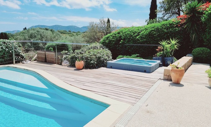 Porto-Vecchio Villa | Villa heated pool sea view, jacuzzi 2 minutes from Porto-Vecchio