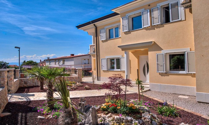 Njivice Villa | Villa in Njivice on the island Krk-swimming pool, BBQ, seaview, garden*