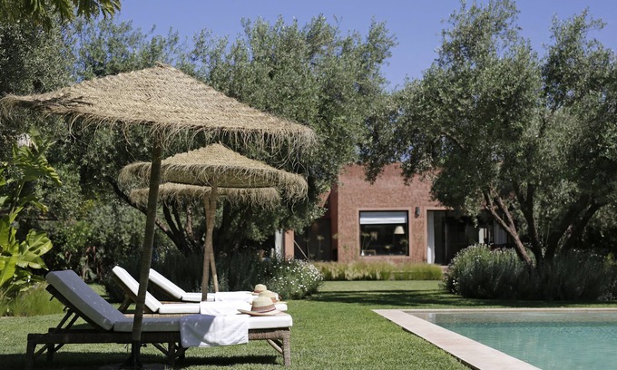 Chwiter Villa | Villa Jardin BLEU in the countryside of Marrakech with private pool