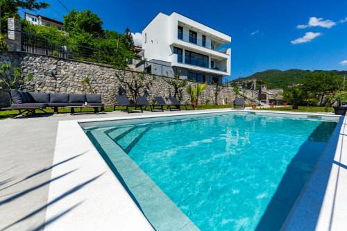 Opatija Villa | Villa K Opatija with a heated pool, sauna, astonishing sea view
