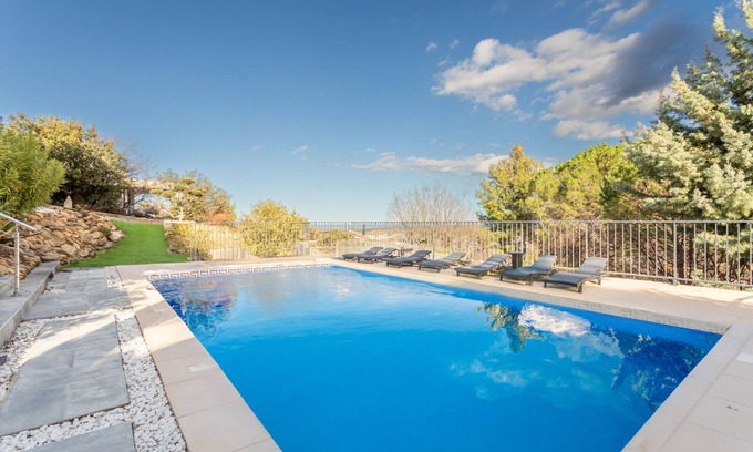Villelongue-dels-Monts Villa | Villa 'La Bastide Des Albères' with Sea View, Private Pool and Wi-Fi