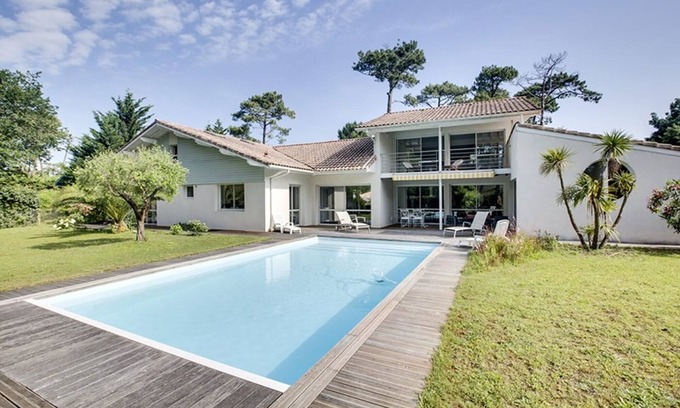 Les Estagnots Villa | Villa lac Hossegor pour 10 avec climatisation et piscine chauffée