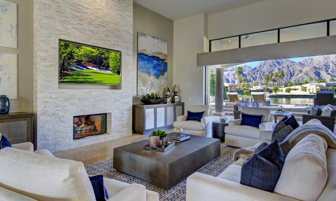 La Quinta House | Villa Lago - Luxe Infinity Edge Pool, Mountain & Lake Views #065943 4br