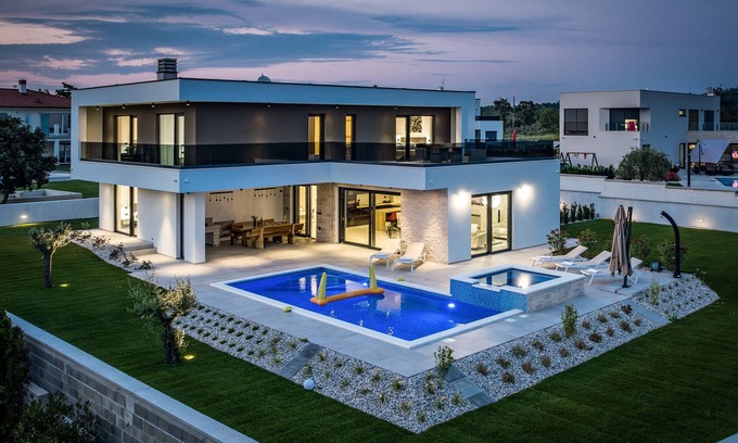Jursici Villa | Villa MaEm in Central Istria for families with Sauna, Whirlpool & Sea View