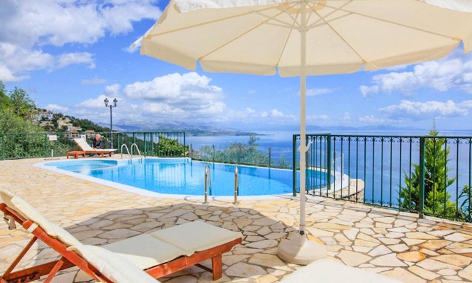 Barbati Villa | Villa Magda Large Private Pool Sea Views A C Wifi - 933
