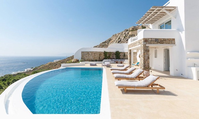 Xilokeratidi House | Villa Makis with amazing views, private pool, hot tub and DJ spot close to town