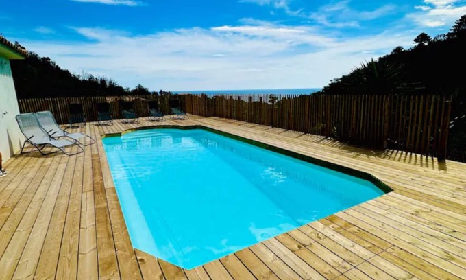 Sari-Solenzara House | Villa Mare è Machja with pool and sea view