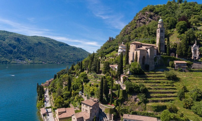 Morcote Apartment | Villa Matilde Lake Front, Morcote, Switzerland