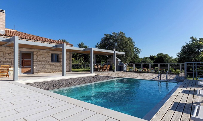 Limni Villa | Villa Nikos | private pool - country views - BBQ