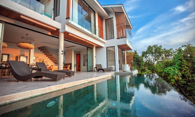 Ko Pha-ngan Villa | Villa Nour - 3BR sea view pool luxury villa in Srithanu