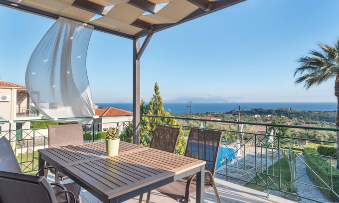 Leivathos Apartment | Villa Oneiro with Sea View