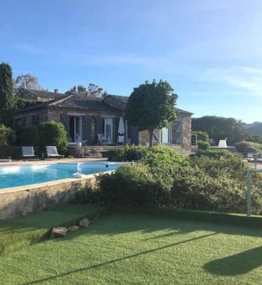 Saint-Florent Villa | Villa prestige Saint Florent- Piscine avc vue mer