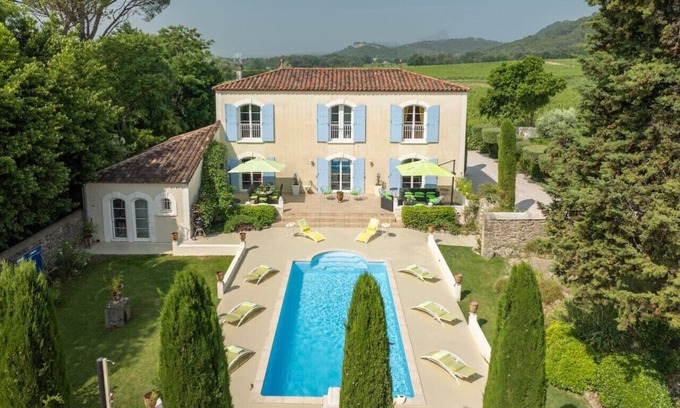 Fontanes House | Villa Ricôme, Wine Country Villa with Pool and AC