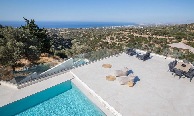 Rethymno Villa | Villa Santa Irini 1 - With Heated Pool