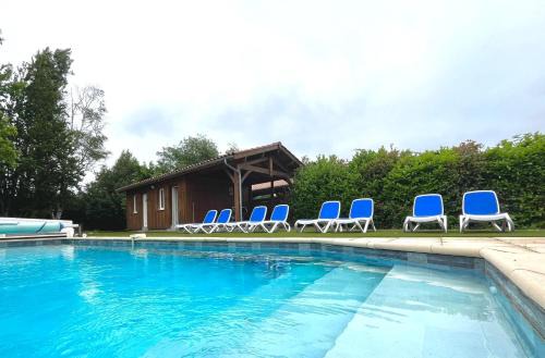 Sainte-Eulalie-en-Born Villa | Villa spacieuse à Sainte-Eulalie-en-Born, terrasse, piscine privée