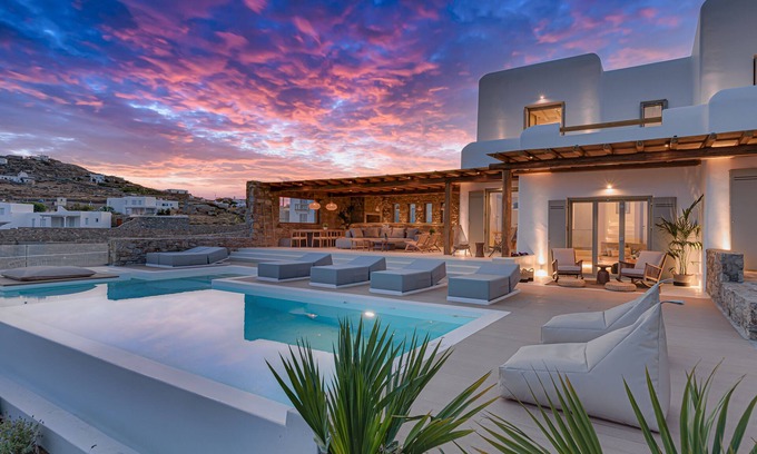 Kalafatis Villa | Villa TROPICAL OASIS, Kalafatis, Mykonos.