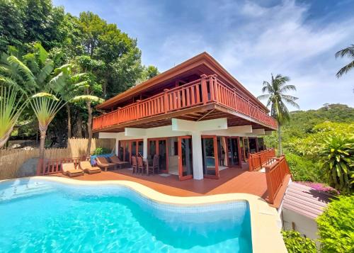 Ko Pha-ngan Villa | Villa Vadee - Private Villa, Swimming Pool, Deck, 4 Bedrooms, Sleeps 8, Ocean View