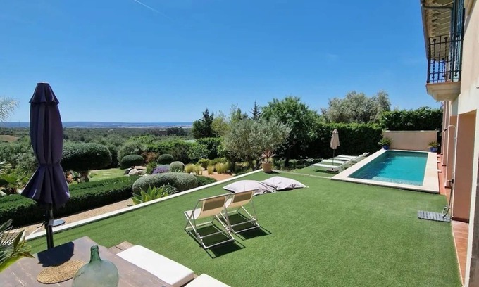 Portol Villa | Villa "Villa Portol" with Sea & Mountain View, Pool, A/C, Wi-Fi, Terrace, Balcony & Garden