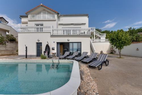 Senj Villa | Villa with a beautiful panoramic view and a swimming pool- by Traveler tourist agency Krk ID 2397