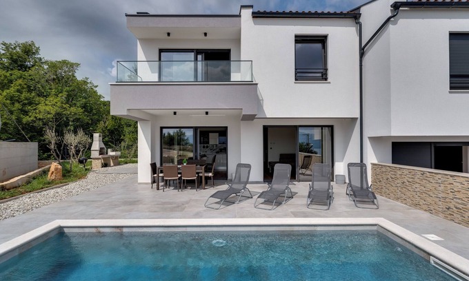 Risika Villa | Villa with pool, sea view, sandy beaches - TRAVELER Reiseburo Krk - ID 2398