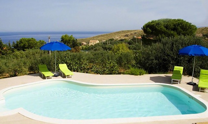 Castellammare del Golfo Villa | Villa with swimming pool with spectacular sea views and Mediterranean vegetation