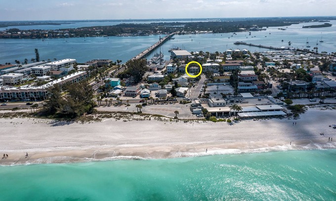 Bradenton Beach Condo | Villas By The Sea #2, Anna Maria Island Condo, one block from beach, heated pool