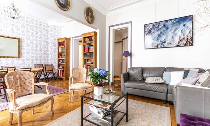 Notre-Dame-des-Champs Apartment | Vintage Violet, by Veeve