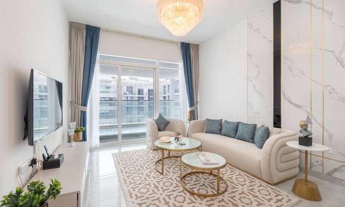 Discovery Gardens Apartment | Vogue | Elegance at Pearlz near Metro
