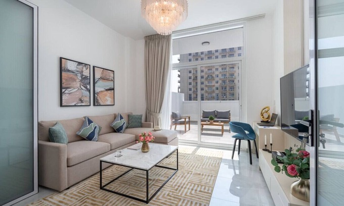 Discovery Gardens Apartment | Vogue | Elegance at Pearlz near Metro