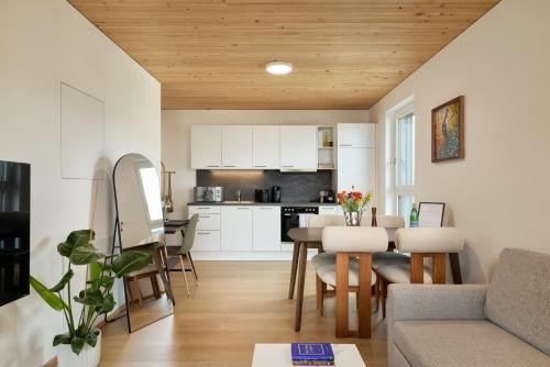 Dornbirn Apartment | VORALIVING - Modernes Neubau Apartment Toplage - Business & Urlaub - WLAN, 24 7 Check-in