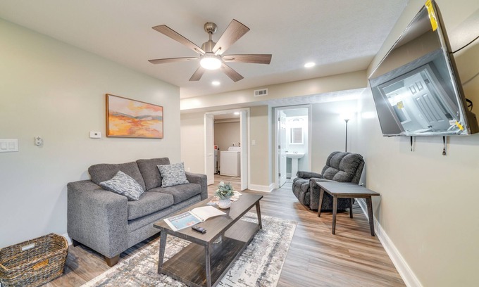 Clifton Heights House | Walk to Mellwood Art Center: Home w/Private Deck!