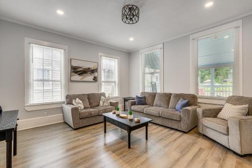 Macon House | Walk to Mercer University Home with Yard in Macon!