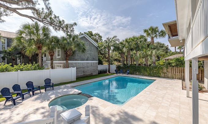 East Beach House | Walk to the Beach from this renovated home with new pool!