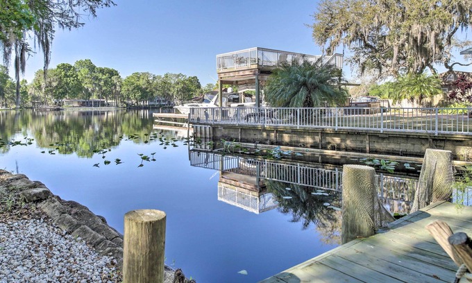 Astor Cabin | Waterfront Astor Studio Cabin w/ Private Boat Dock