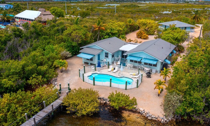 Little Torch Key House | Waterfront Beach Houses with Dock & Heated Pool!