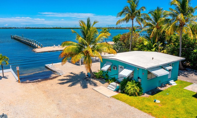 Little Torch Key Cottage | Waterfront Cozy Cottage with Boat Ramp & Dock!