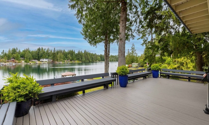Shelton House | Waterfront home with Private Dock, Lake Toys, EV Charger at Lost Lake