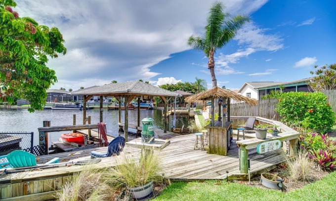 Holiday Cove House | Waterfront Merritt Island Vacation Rental with Pool!