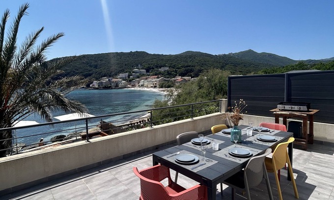 Porticciolo Apartment | Waterfront terrace flat - Breathtaking sea view -