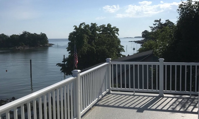 Guilford House | Waterfront villa on charming bay, minutes to Guilford green, bike & hike nearby